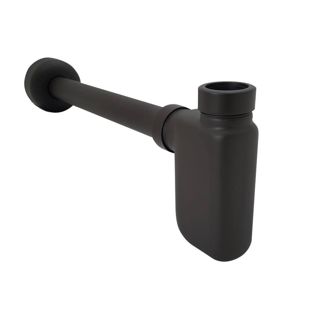 Westbrass 1/2 in. Nominal Compression Lever Handle Angle Stop Complete Pedestal Sink Installation Kit in Oil Rubbed Bronze (3)
