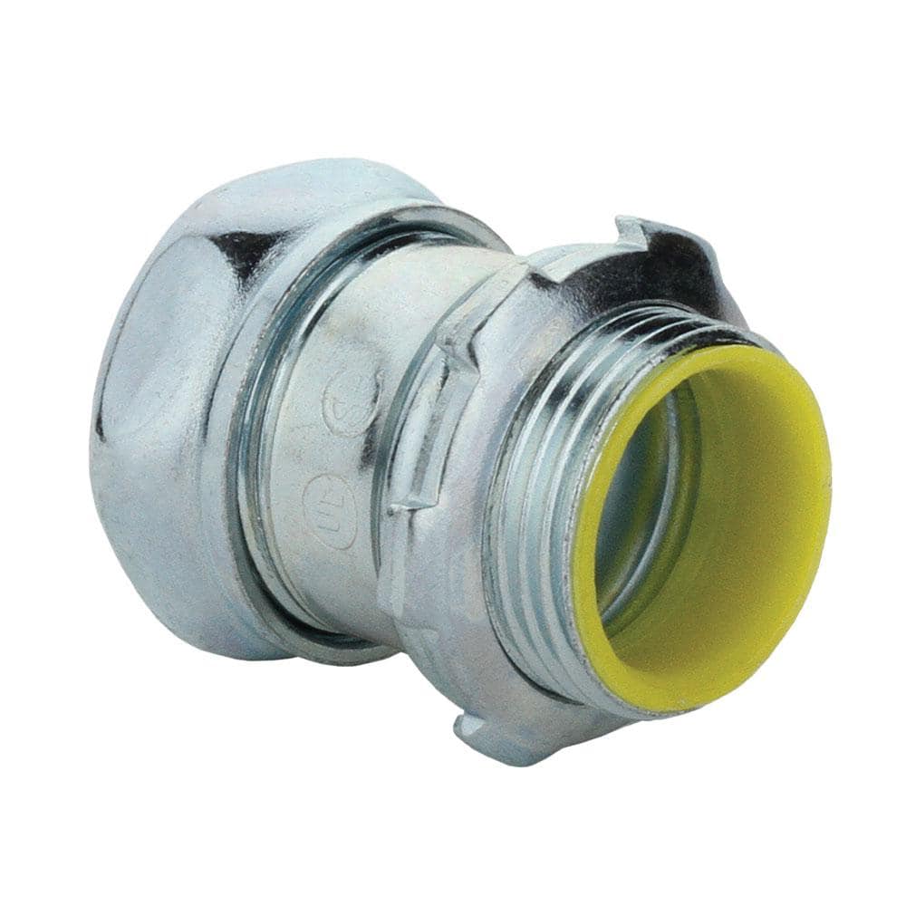 Commercial Electric 1-1/4 in. Electrical Metallic Tubing (EMT) Compression Connector with Insulated Throat (1)