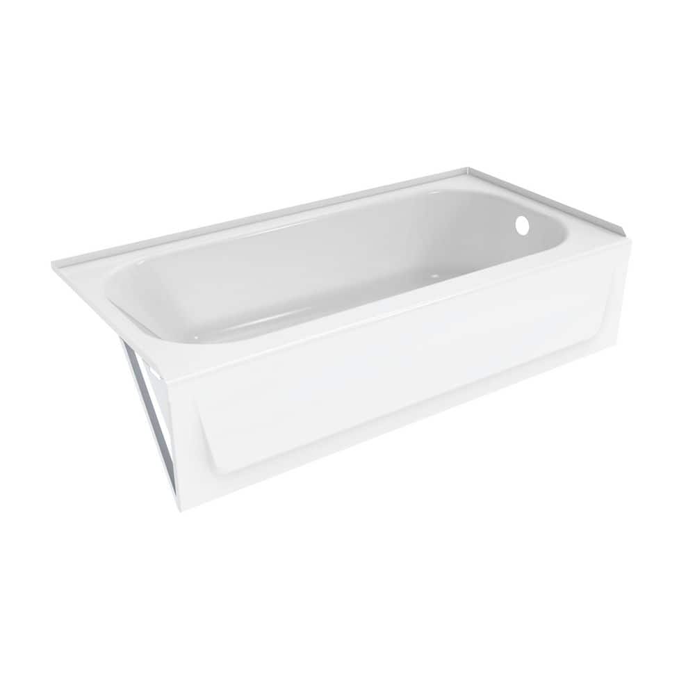 Bootz Industries Bootzcast 60 in. x 30 in. Soaking Alcove Bathtub with Right Drain in White (4)