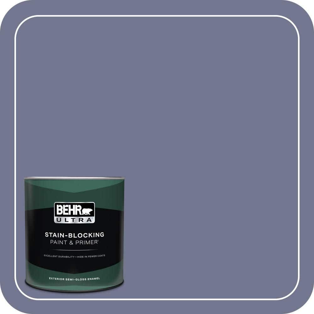 BEHR ULTRA 1 qt. #MQ5-07 Little Theater Semi-Gloss Enamel Exterior Paint & Primer