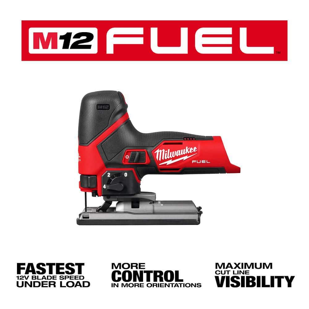 Milwaukee M12 12V Fuel Lithium-Ion Cordless Jig Saw (Tool-Only) (2)