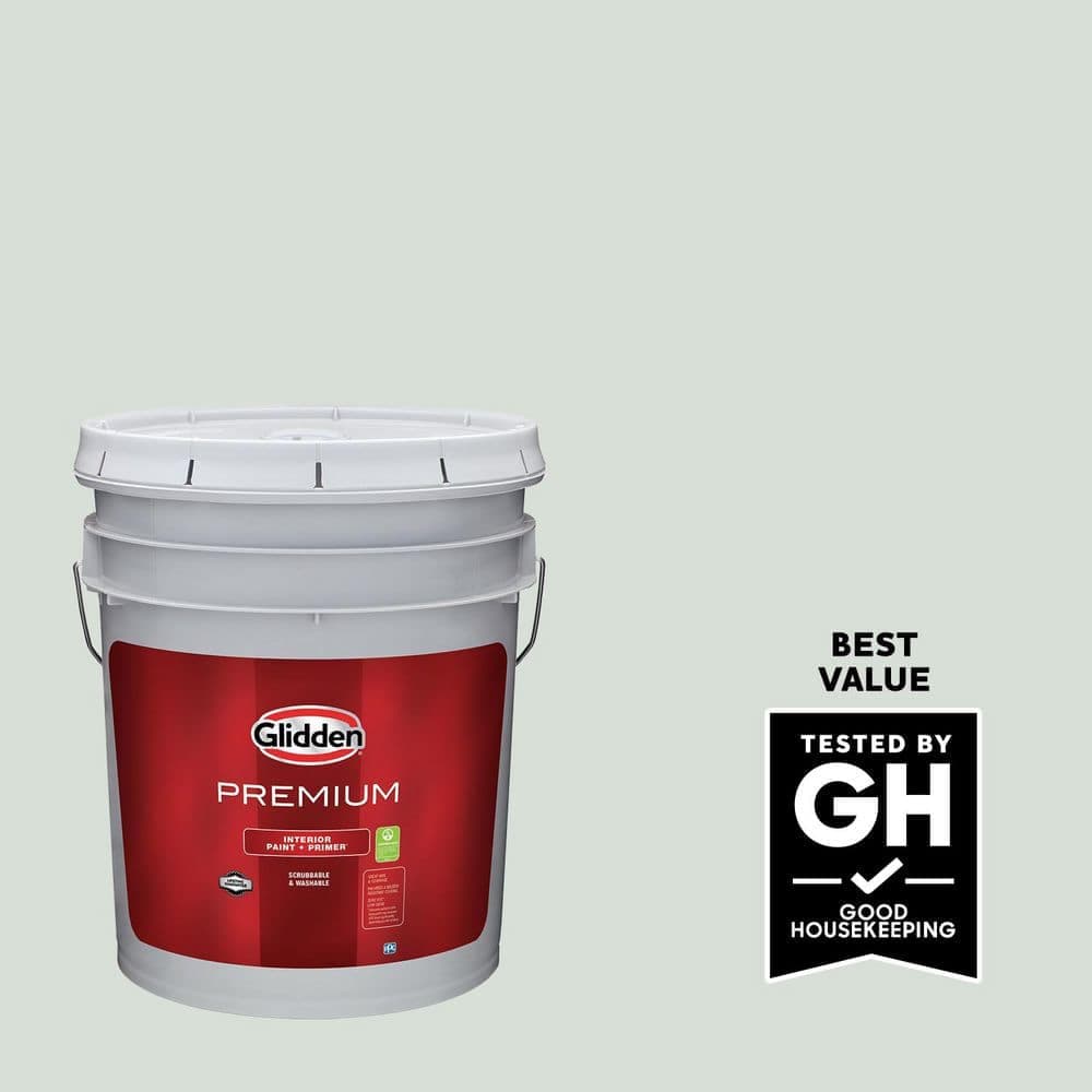 Glidden Premium 5 gal. PPG1135-3 Secret Crush Satin Interior Paint