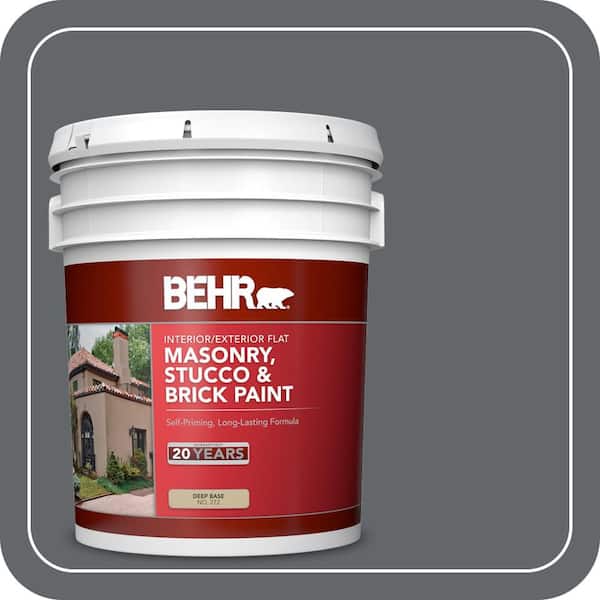 BEHR 5 gal. #PFC-65 Flat Top Flat Interior/Exterior Masonry, Stucco and Brick Paint (2)