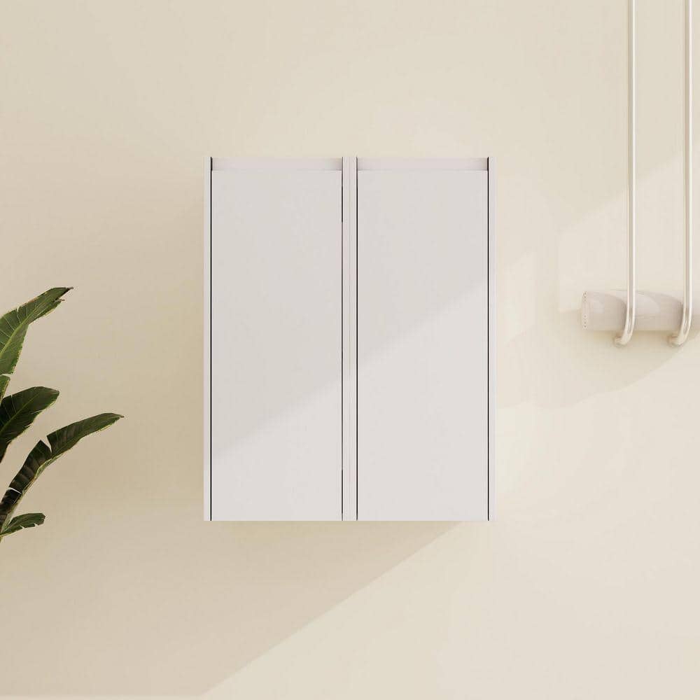 ARTCHIRLY 11.81 in. W x 9.81 in. D x 59 in. H Bathroom Storage Wall Cabinet in White (1)