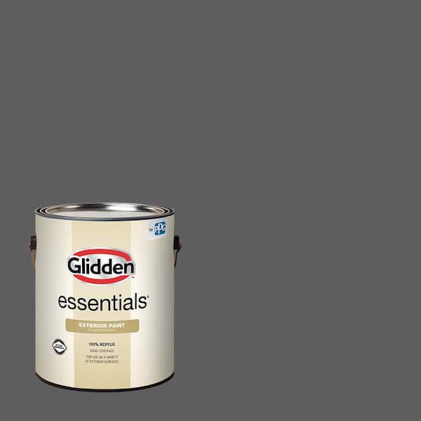 Glidden Essentials 1 gal. PPG0996-7 Summer Shadow Flat Exterior Paint (2)