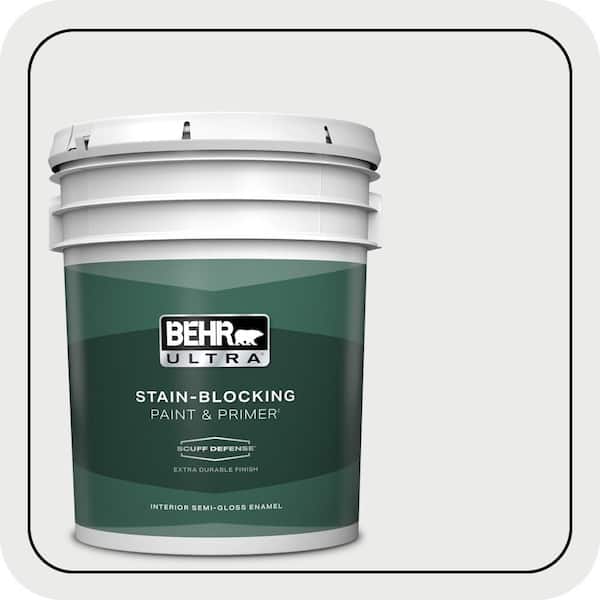 BEHR ULTRA 5 gal. #PWN-36 Celestial Glow Extra Durable Semi-Gloss Enamel Interior Paint & Primer (2)