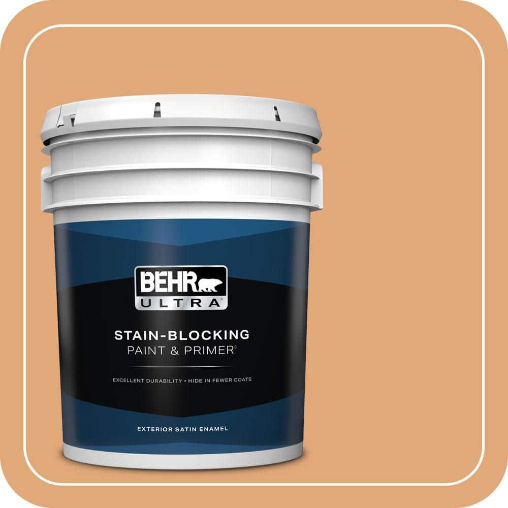 BEHR ULTRA 5 gal. #MQ4-36 Thai Ice Tea Satin Enamel Exterior Paint & Primer