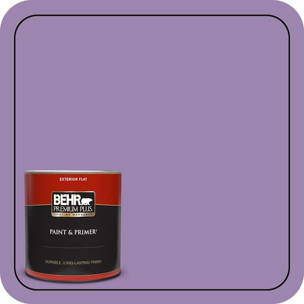BEHR PREMIUM PLUS 1 qt. #M570-5 Celeb City Flat Exterior Paint & Primer (2)