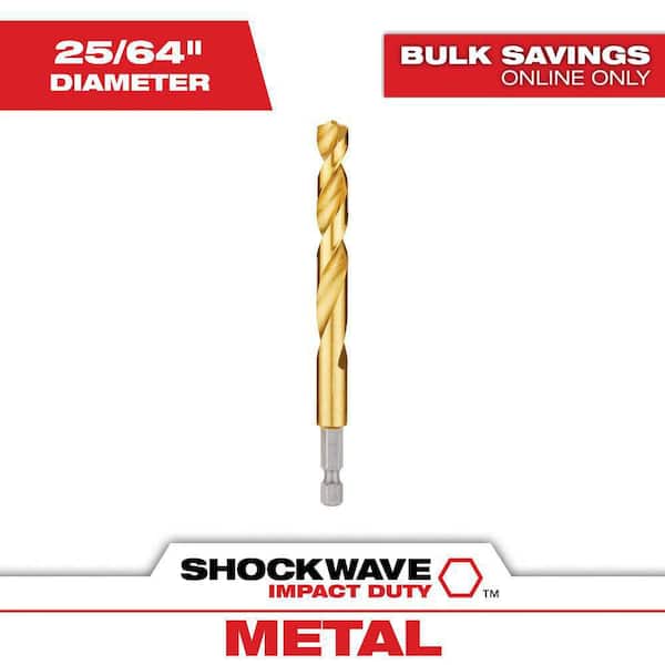 Milwaukee Shockwave 25/64 in. Titanium Drill Bit (2)