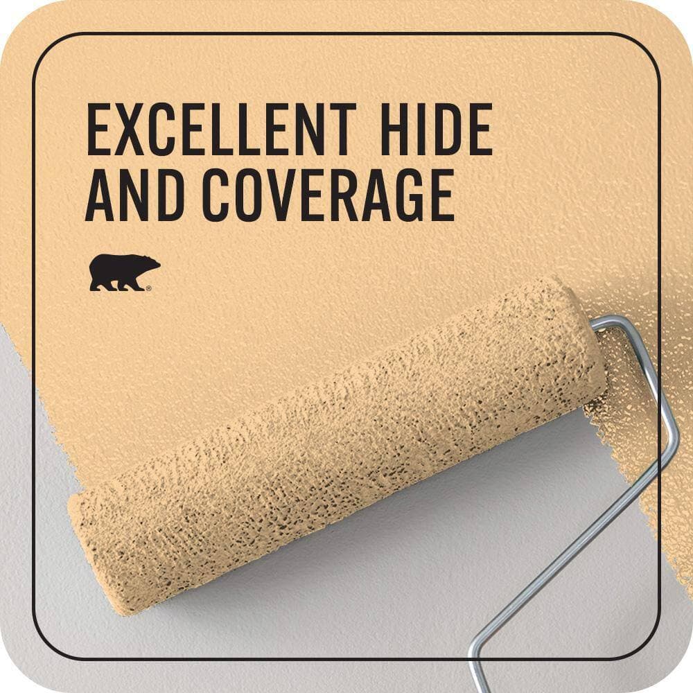 BEHR PREMIUM PLUS 1 qt. #310C-3 Warm Cocoon Flat EcoMix Plant-Based Interior Paint & Primer (2)