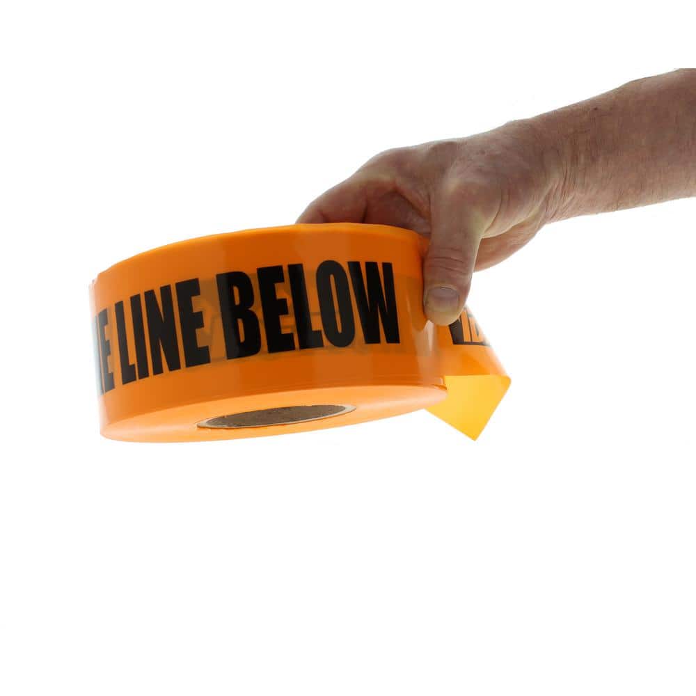 IDEAL 3 in. x 1,000 ft. Non-Detect Underground Caution Buried Telephone Line, Orange (2)
