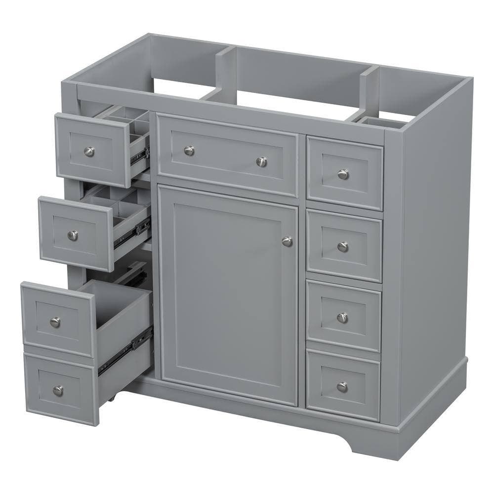 Nestfair 35.6 in. W 17.9 in. D 33.4 in. H Bath Vanity Cabinet without Top