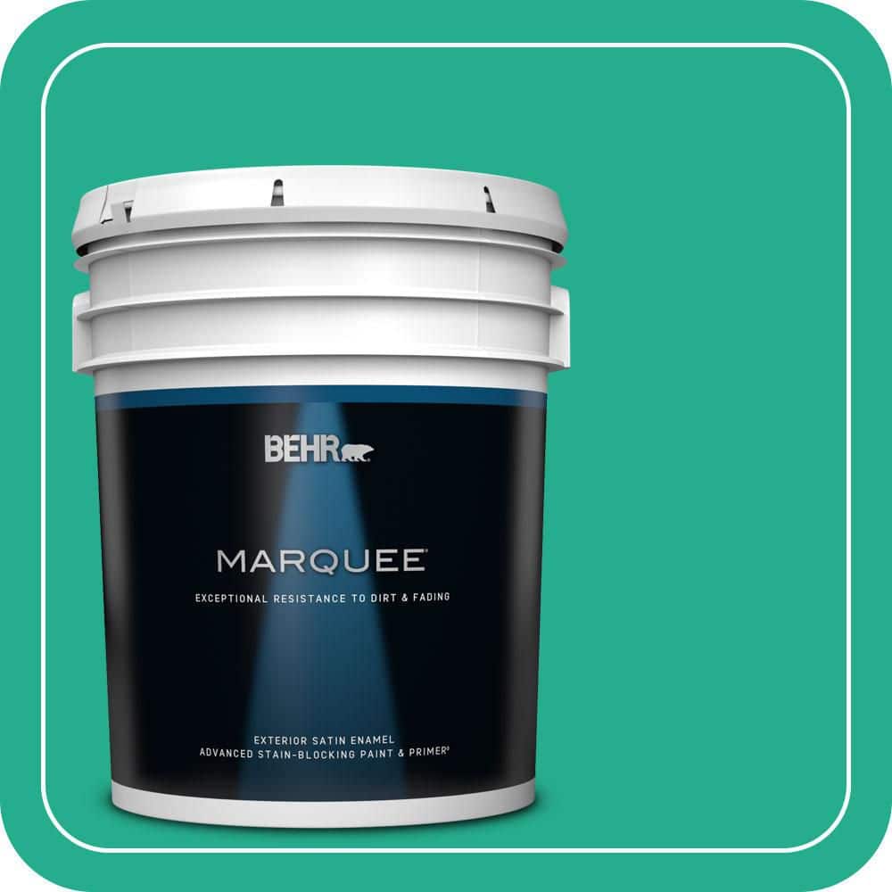 BEHR MARQUEE 5 gal. #P430-5 Enchanted Wells Satin Enamel Exterior Paint & Primer