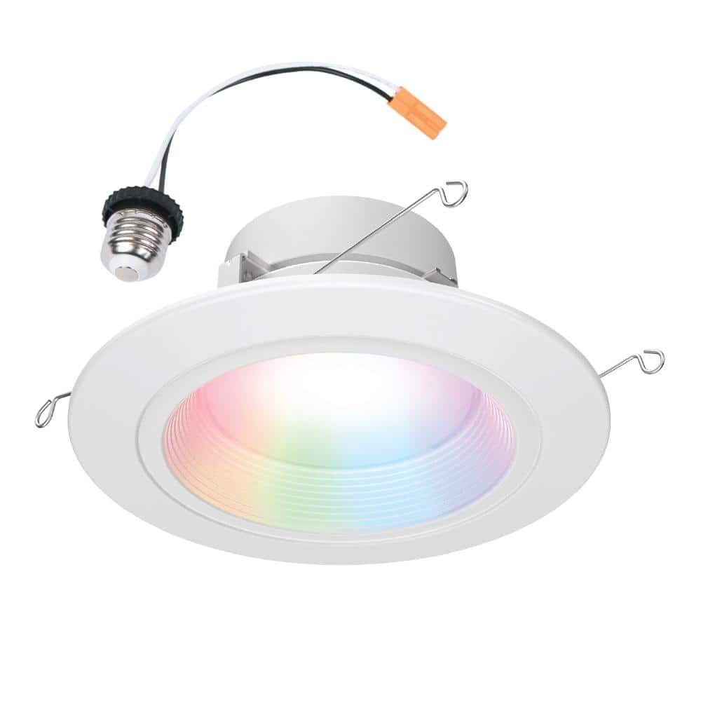 HALO Color and Tunable White 65W Equivalent 5/6 inch Integrated LED Dimmable Smart Wi-Fi Wiz Connected Remodel Downlight Kit (2)