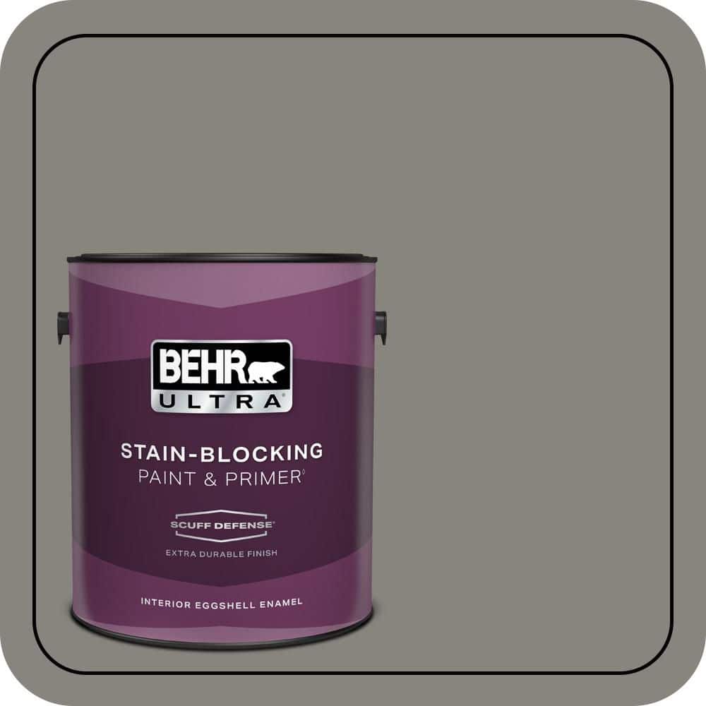 BEHR ULTRA 1 gal. #PPU24-07 Barnwood Gray Extra Durable Eggshell Enamel Interior Paint & Primer