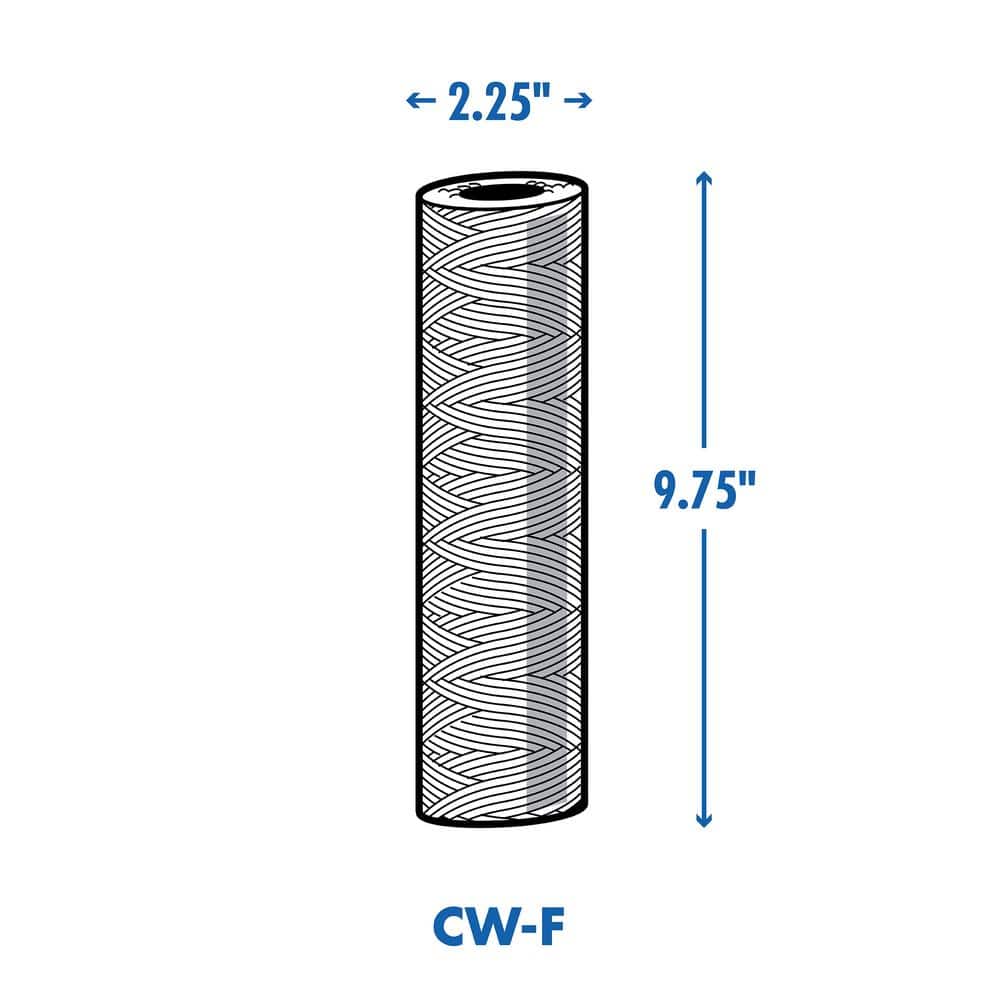 Culligan Universal 10-Micron Cord Wound Sediment Replacement Cartridge Water Filtration System (2)