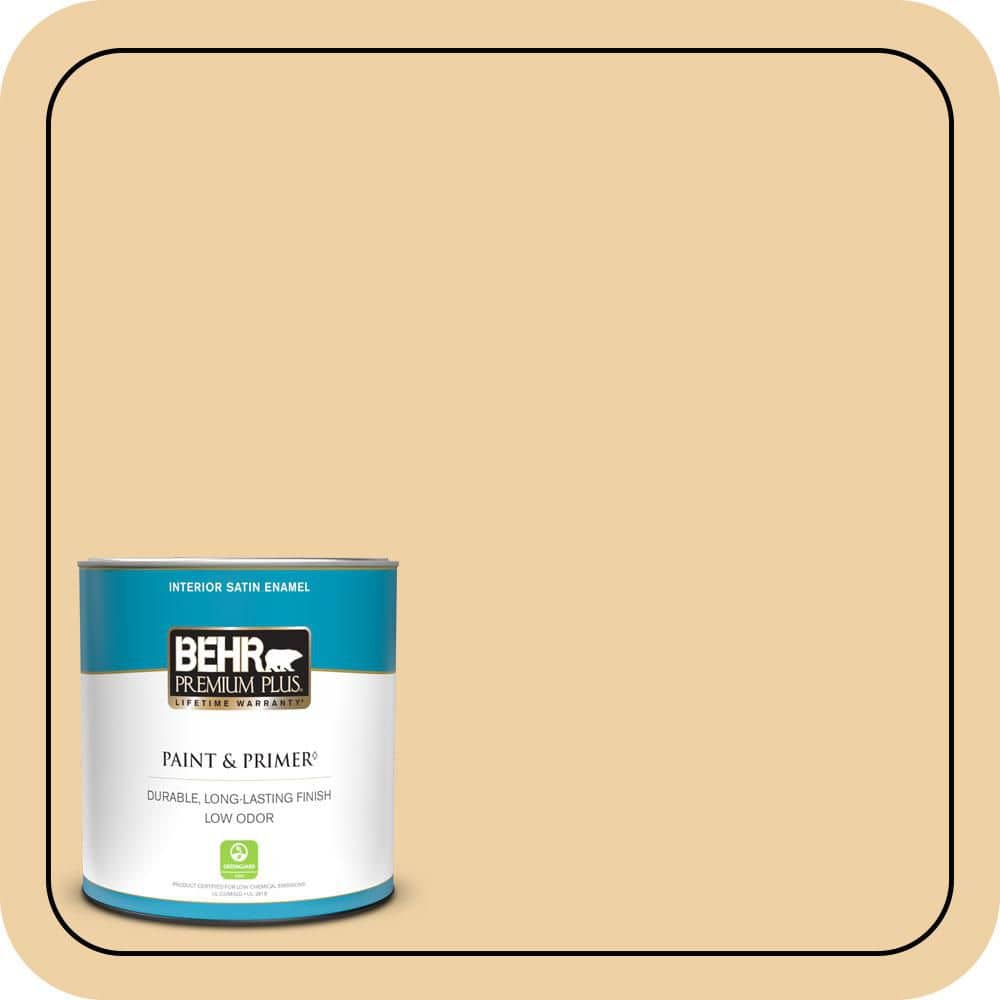 BEHR PREMIUM PLUS Home Decorators Collection #HDC-CT-01 Amber Moon Enamel & Primer Color Sample (1)