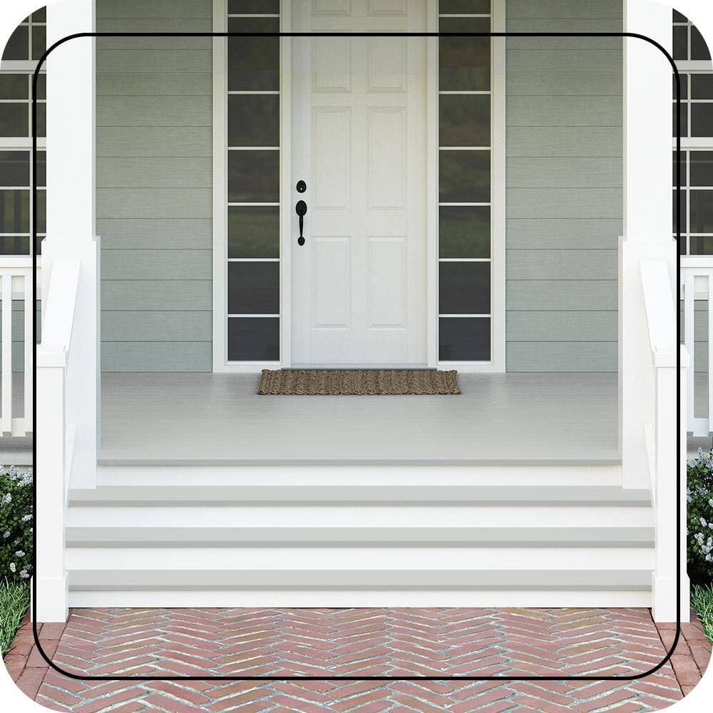BEHR PREMIUM 1 gal. #780E-3 Sterling Textured Low-Lustre Enamel Interior/Exterior Porch and Patio Anti-Slip Floor Paint (3)