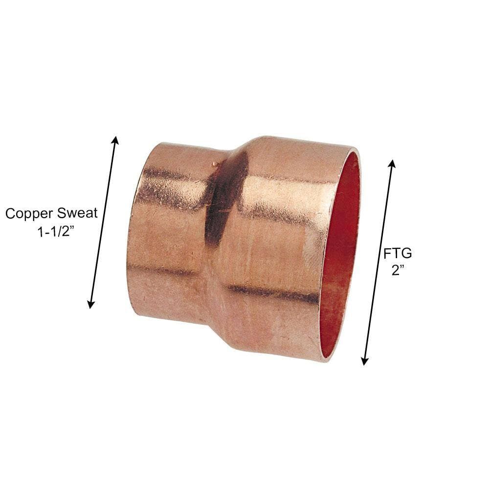 Everbilt 2 in. x 1-1/2 in. Copper DWV Fitting x Cup External Bushing (4)