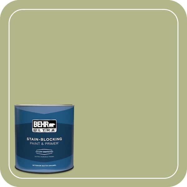 BEHR PREMIUM PLUS #PPU10-07 Lima Green Enamel Low Odor & Primer (2)
