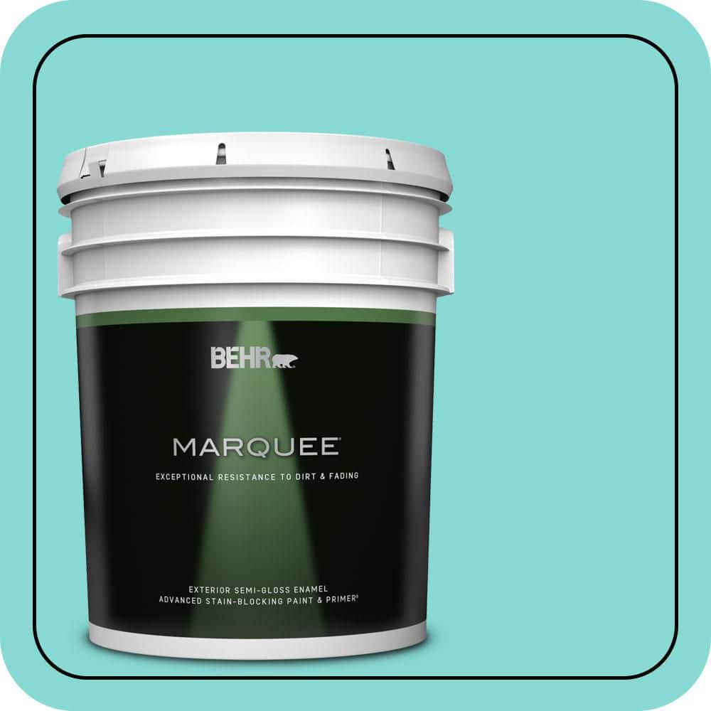 BEHR MARQUEE 5 gal. #P450-3 Rainwater Semi-Gloss Enamel Exterior Paint & Primer