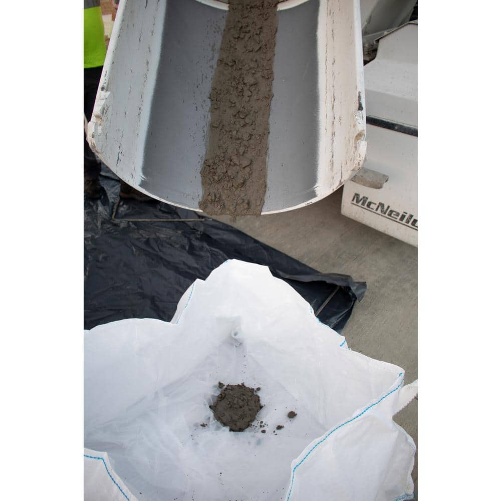 DURASACK 130 Gal. 40 in. x 40 in. x 24 in. Open Top, Flat Bottom Polypropylene Concrete Washout Bag with Plastic Liner (3)
