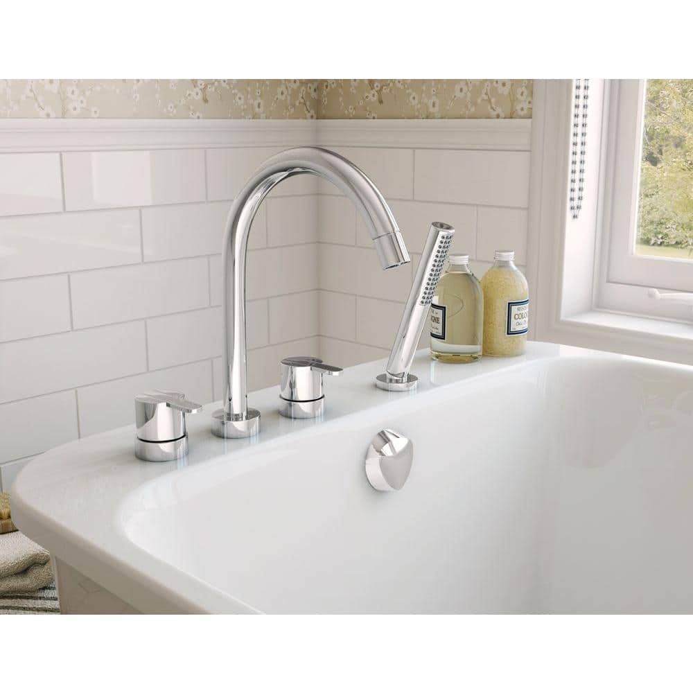 MAAX Lounge Acrylx 34 in. Freestanding Soaking Bathtub with Reversible Drain (4)
