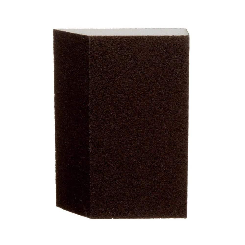 3M General Purpose Sanding Sponge 2 7/8 in. 4-7/8 in. 120 Fine-Grit Single Angled (2)