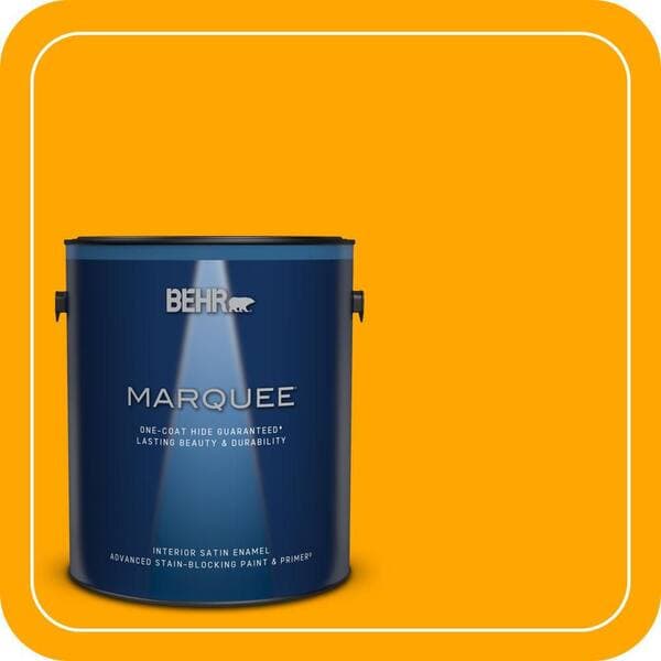 BEHR MARQUEE 1 gal. #S-G-330 Instant Delight Satin Enamel Interior Paint & Primer (2)