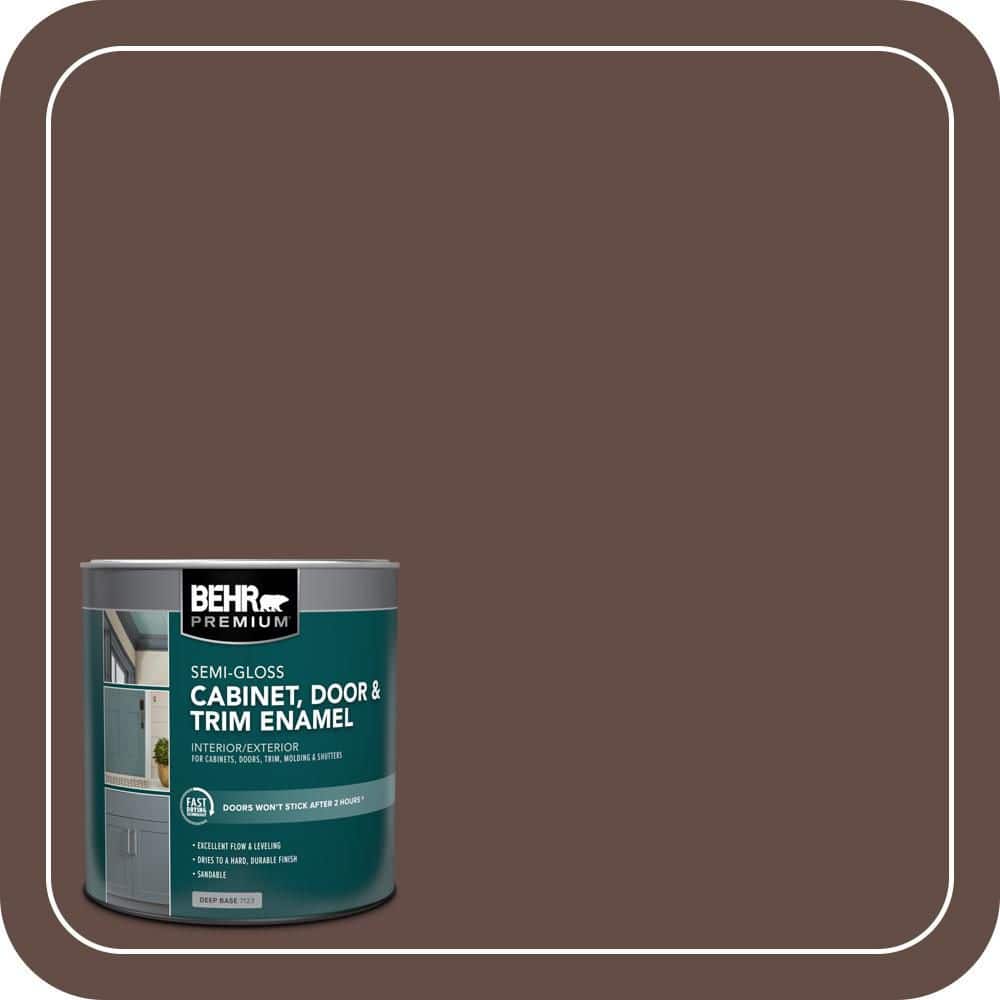 BEHR PREMIUM 1 qt. #PPU3-20 Cinnabark Semi-Gloss Enamel Interior/Exterior Cabinet, Door & Trim Paint