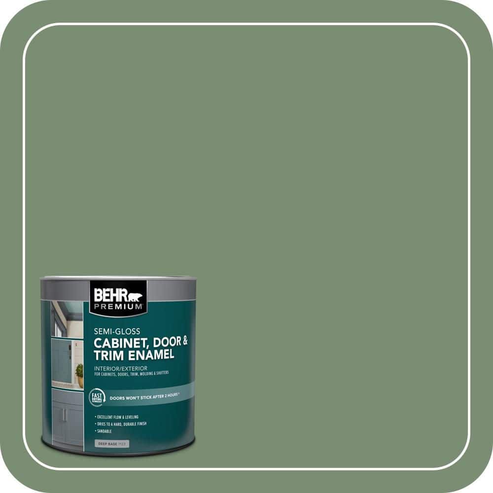BEHR PREMIUM 1 qt. #PPU11-02 Shallot Bulb Semi-Gloss Enamel Interior/Exterior Cabinet, Door & Trim Paint