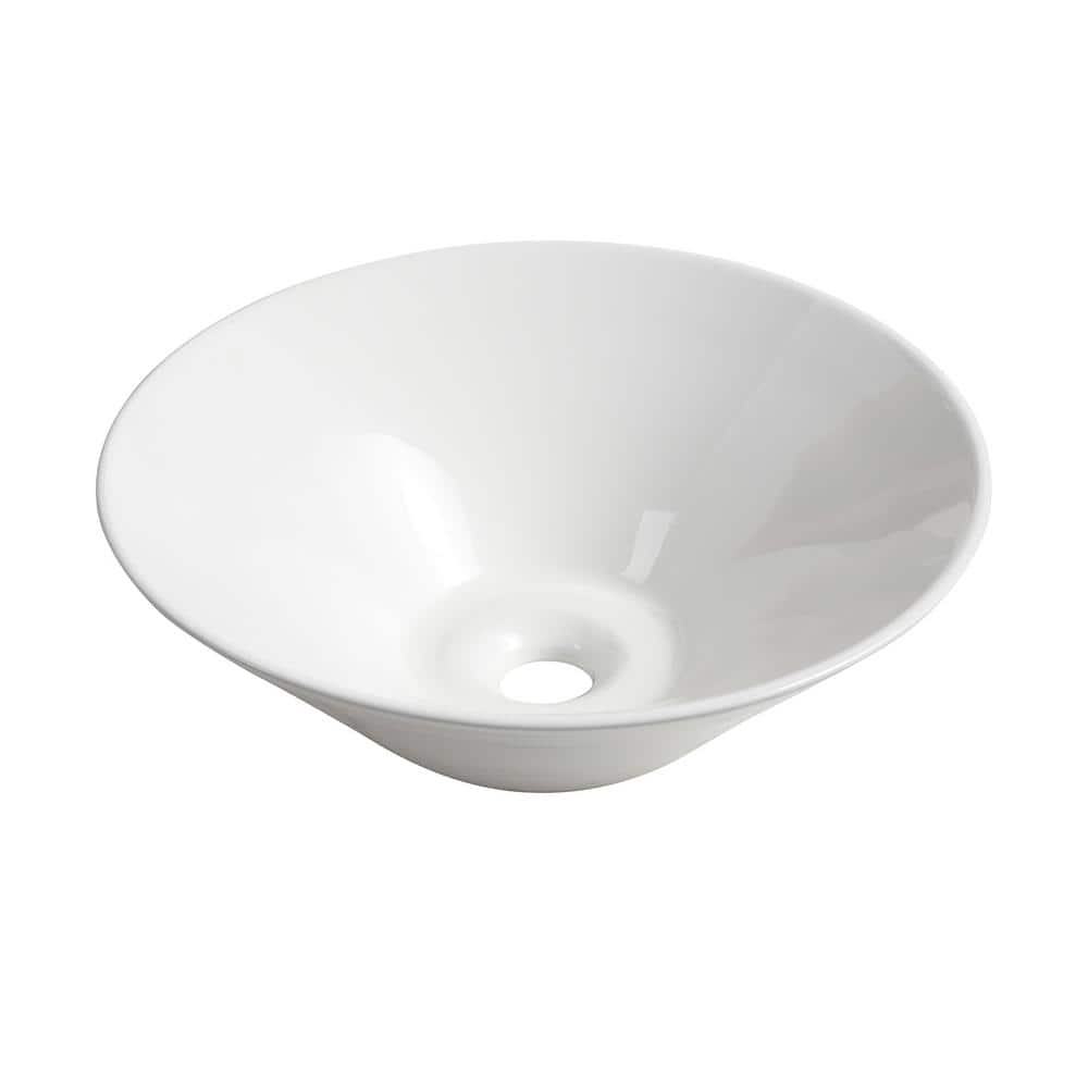 Satico 16.7 in. W x 16.7 in. D Ceramic Vanity Top in White (1)