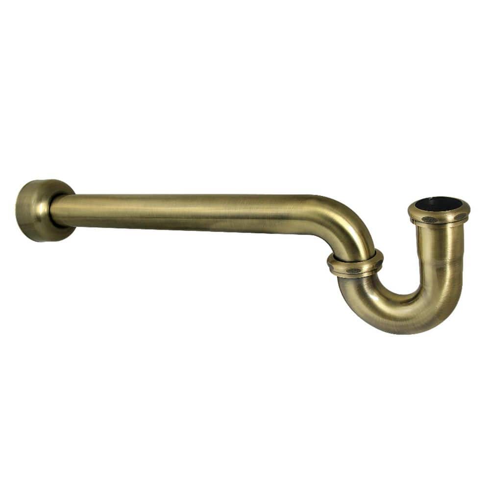 Kingston Brass Trimscape 1-1/2 in. 18-Gauge Decor P-Trap in Antique Brass (1)