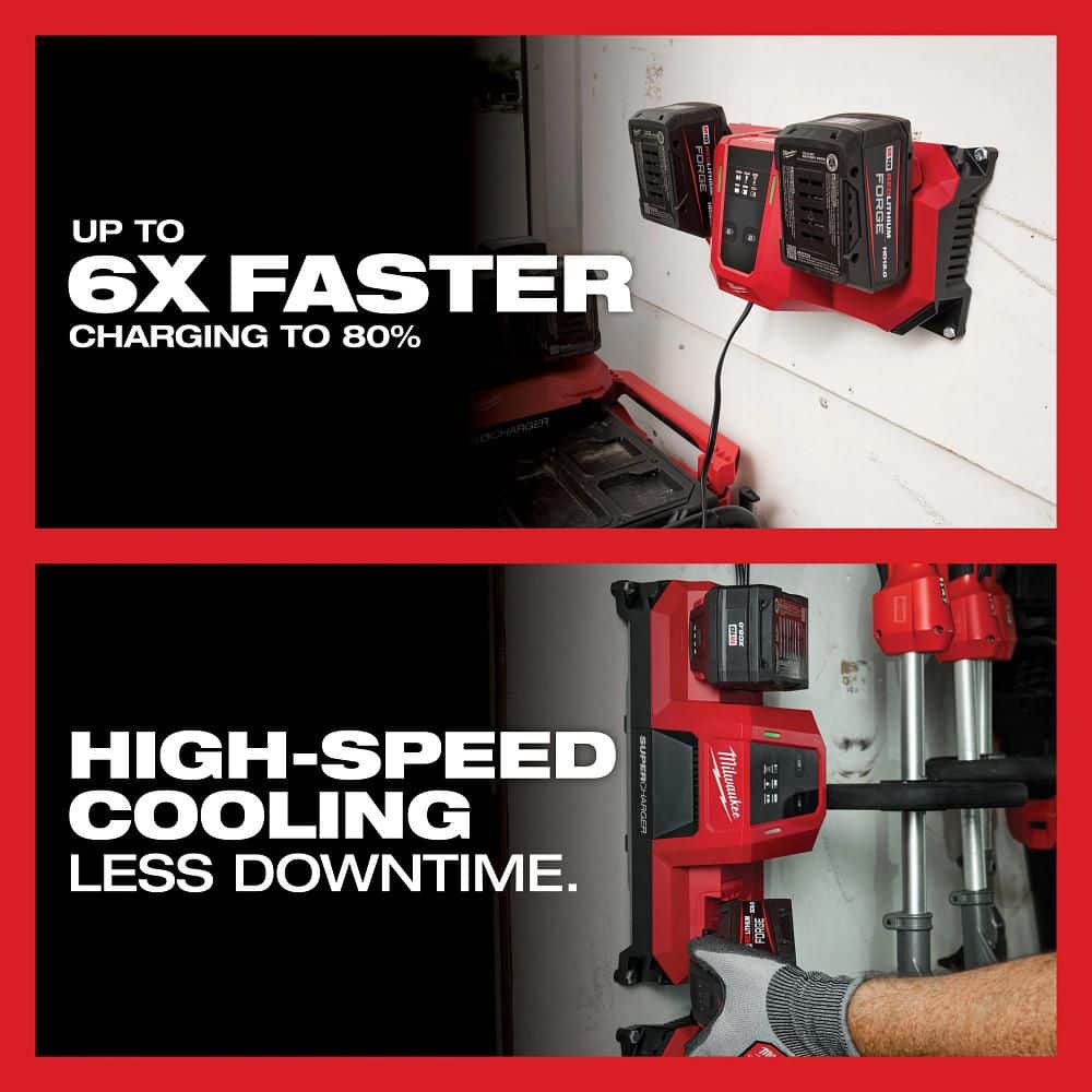 Milwaukee M18 18V Dual Bay Simultaneous Super Charger with 4 Point Mounting (2)