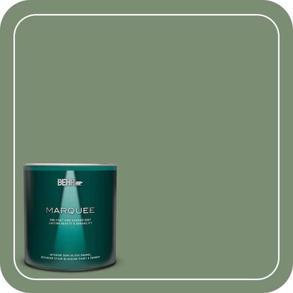 BEHR PREMIUM PLUS #PPU11-02 Shallot Bulb Flat Interior/Exterior Paint & Primer Color Sample (3)