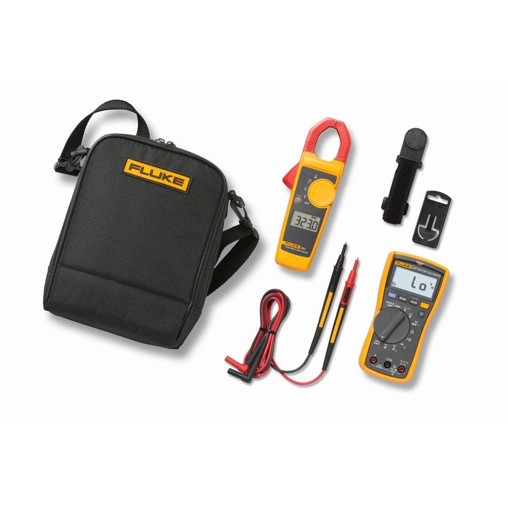 FLUKE 117/323 KIT True-Rms Combo, Multi-meter 10 Amp with Clamp Meter 400 Amp, 600-Volt AC/DC