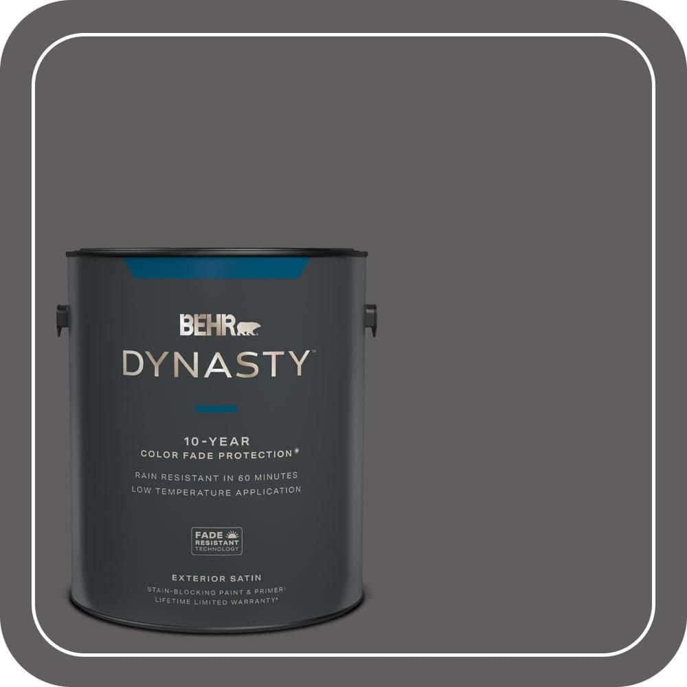 BEHR DYNASTY 1 gal. #T17-10 Shades On Satin Enamel Exterior Stain-Blocking Paint & Primer
