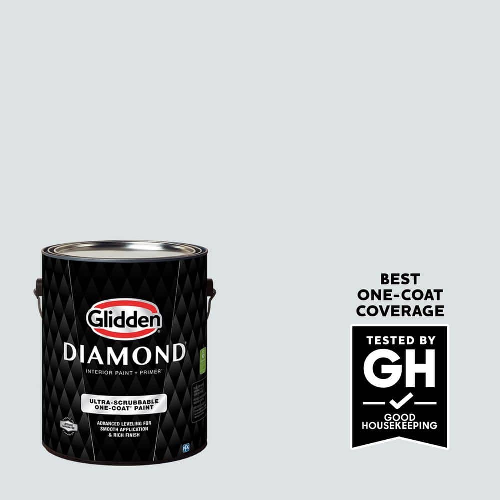 Glidden Diamond 1 gal. PPG1012-2 Inverness Gray Eggshell Interior Paint with Primer