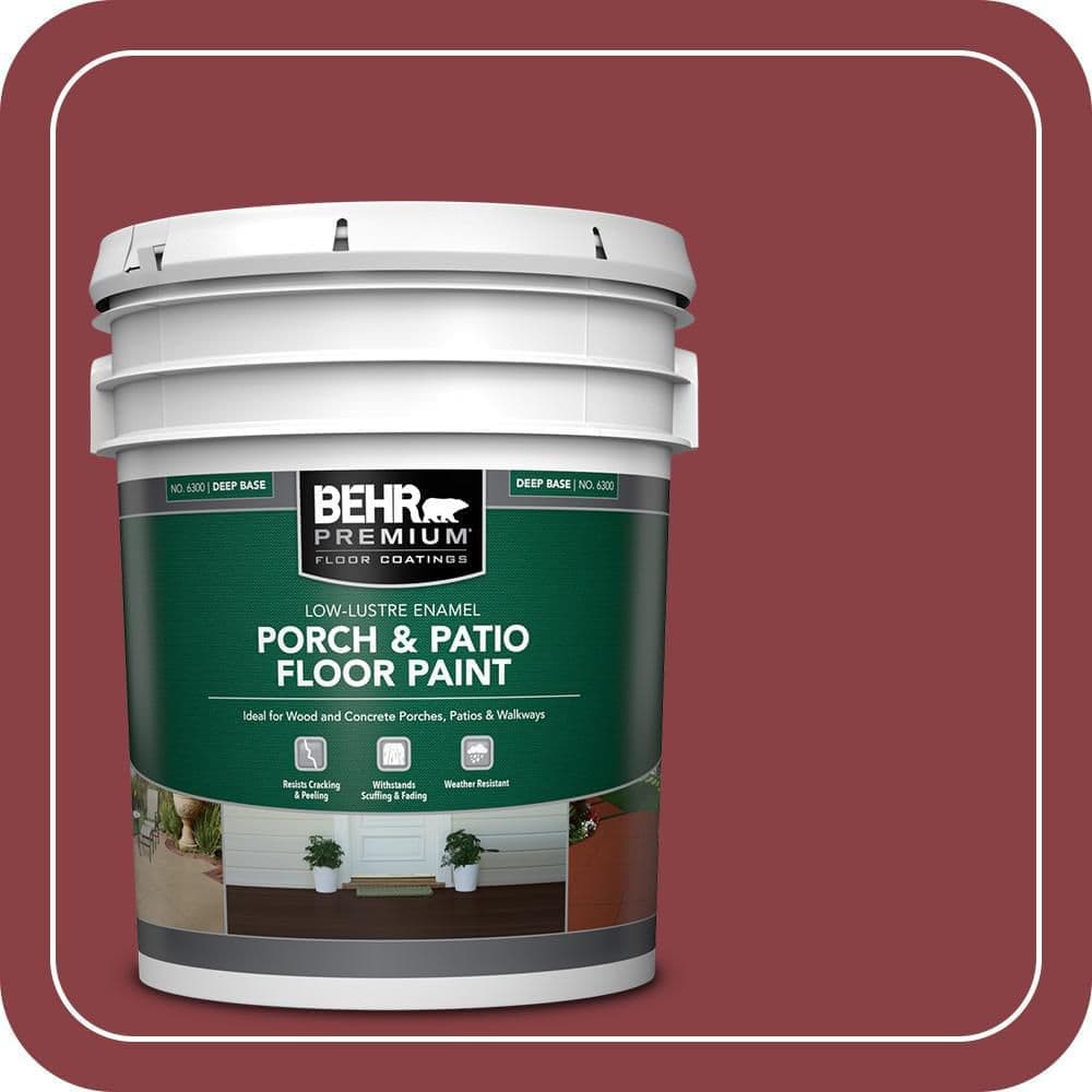 BEHR PREMIUM #BIC-34 Low-Lustre Enamel Interior/Exterior Porch and Patio Floor Paint (1)
