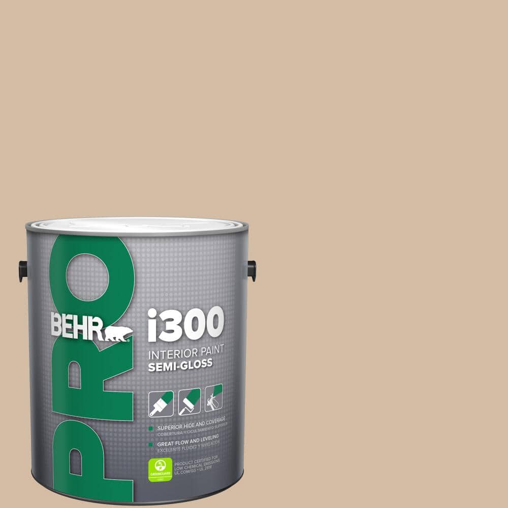 BEHR PRO 1 gal. #PWL-86 Nutty Beige Semi-Gloss Interior Paint