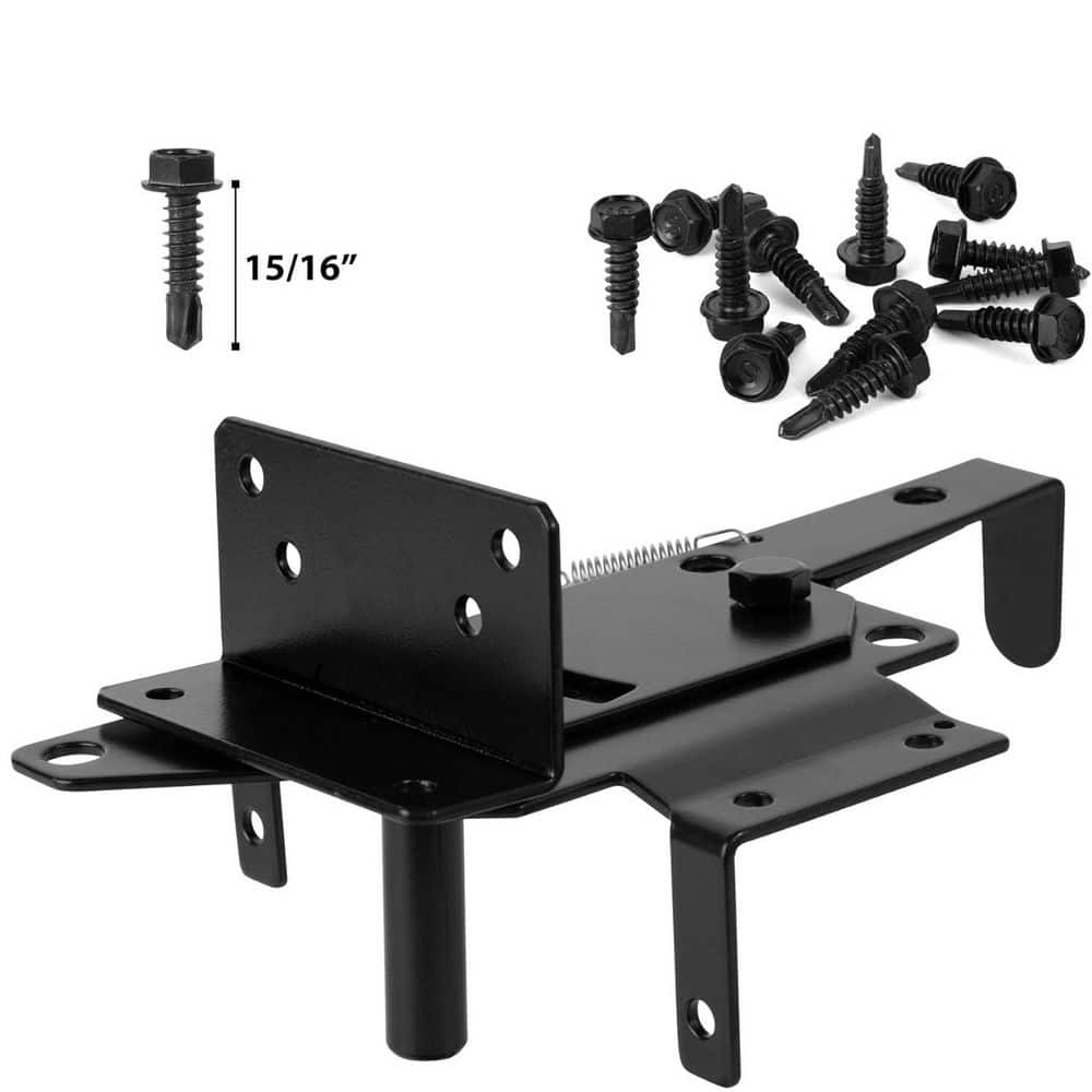 Unbranded Self-Locking Gate Latch for Wooden Fence utomatic Lock Gravity Door Latch for Secure Pool Outdoor Garden Metal Gates (2)