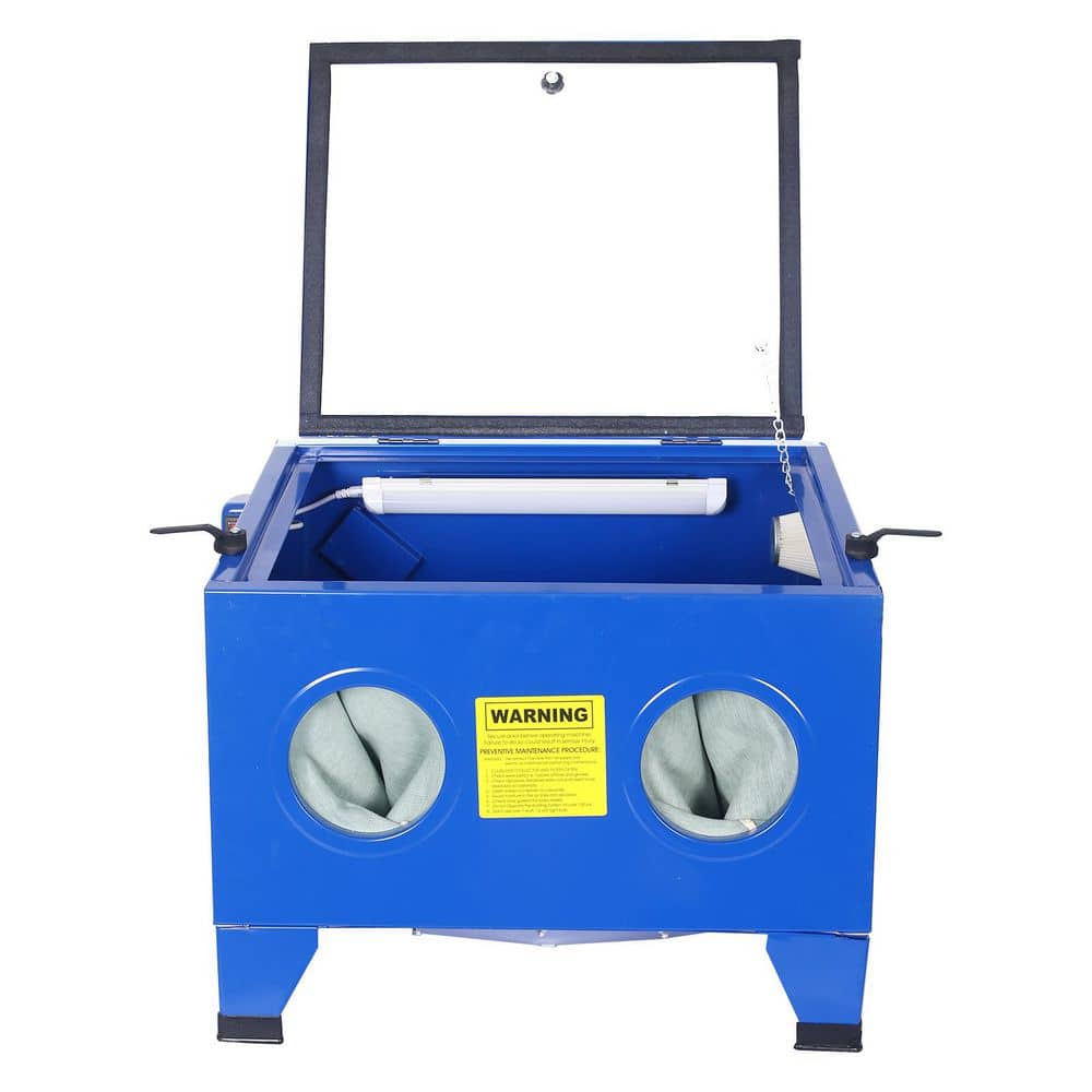 Tatayosi 25 Gal. Bench Top Portable Sand Blaster Cabinet Kit, Sanblasting Cabinet 80 Psi