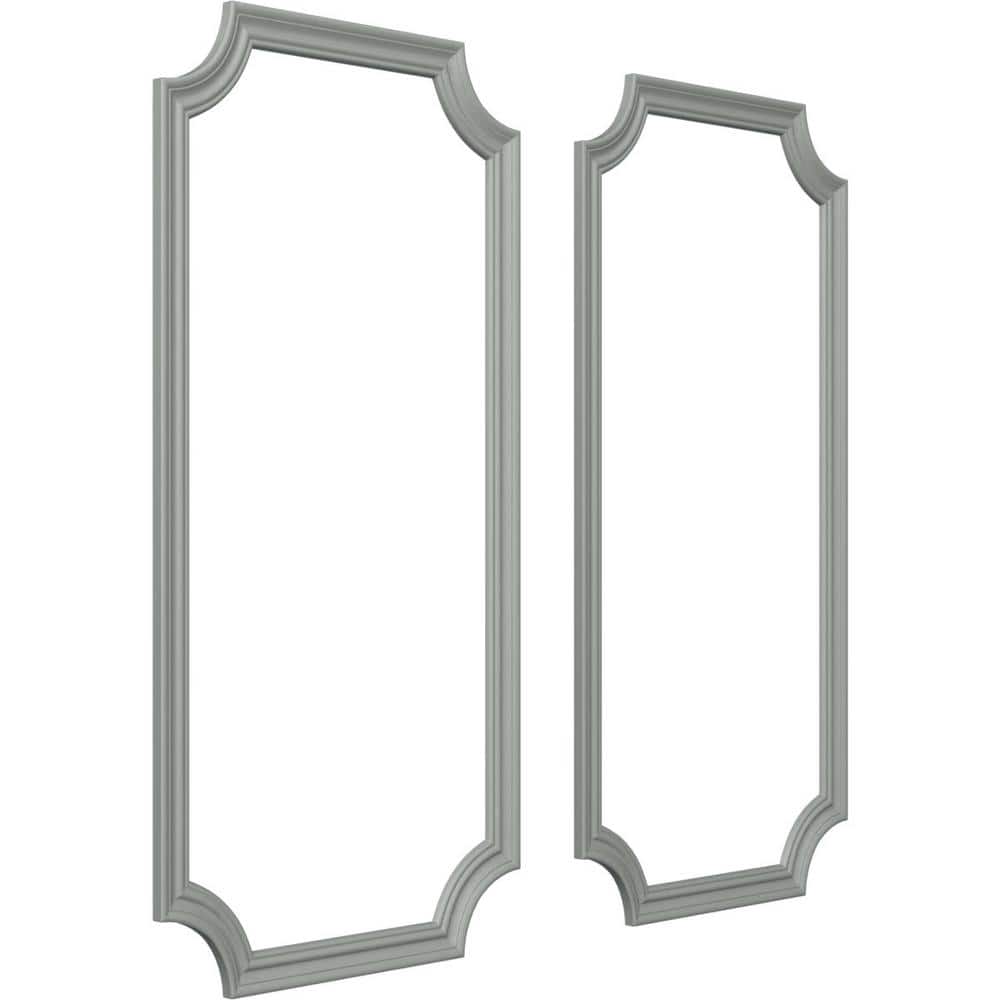 Ekena Millwork 24 in. W x 48 in. H Unfinished Polyurethane Panel Moulding Kit (Double Panel) (2)