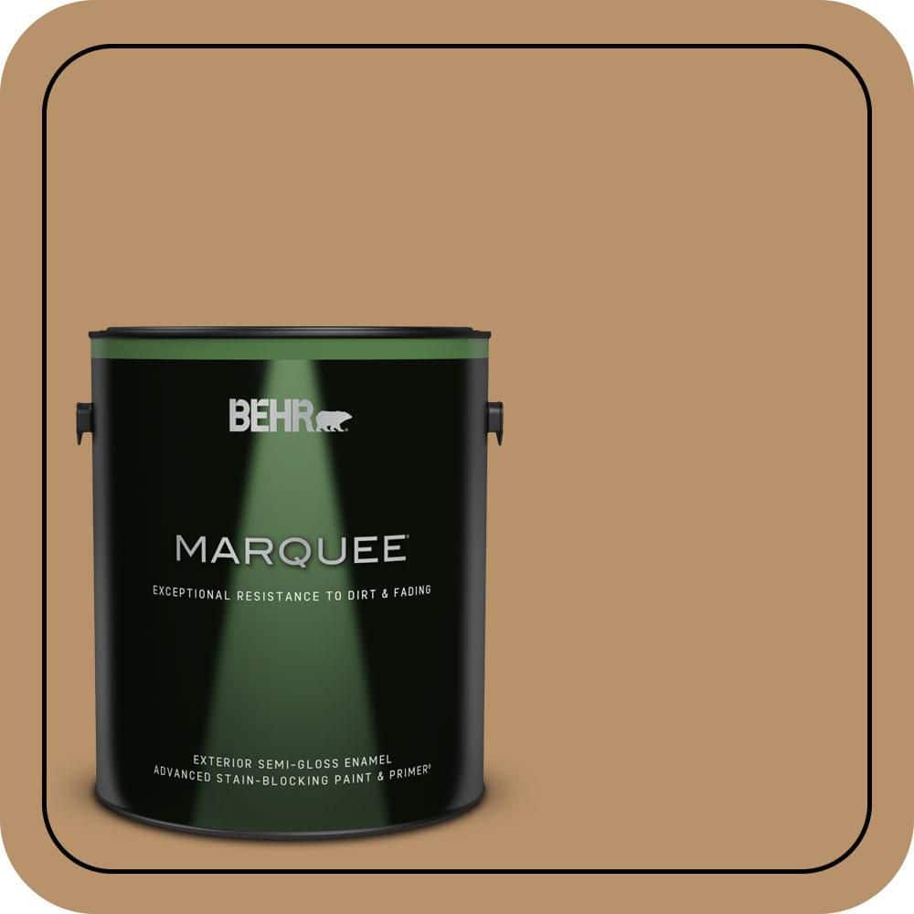 BEHR MARQUEE 1 gal. #S280-5 Windswept Leaves Semi-Gloss Enamel Exterior Paint & Primer
