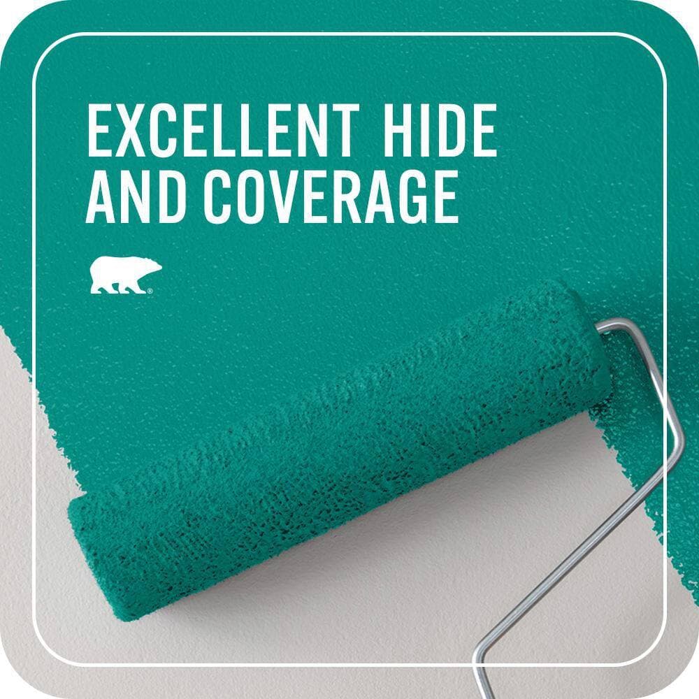 BEHR PREMIUM PLUS #490B-6 Emerald Coast Interior/Exterior Paint & Primer Color Sample (4)