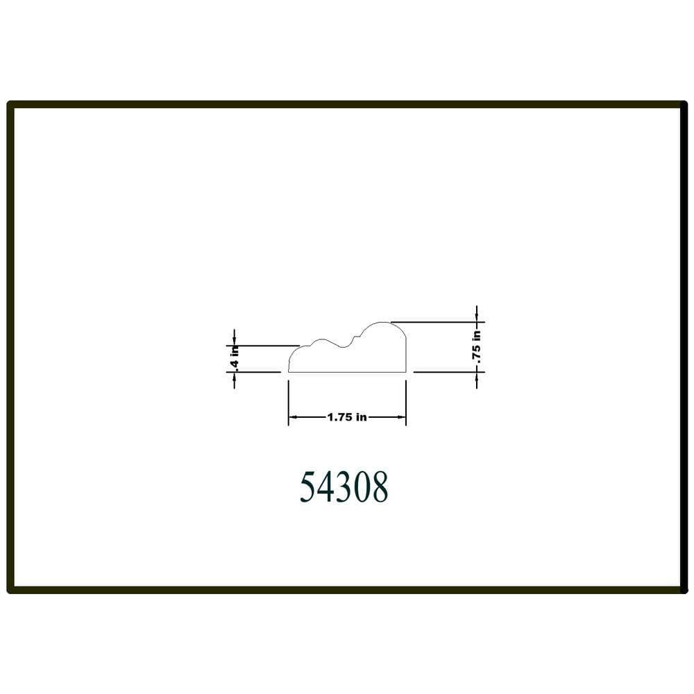 HOUSE OF FARA 3/4 in. D x 1-3/4 in. W x 48 in. L Unfinished Basswood Wood Colonial Panel Drip Cap Moulding (2)
