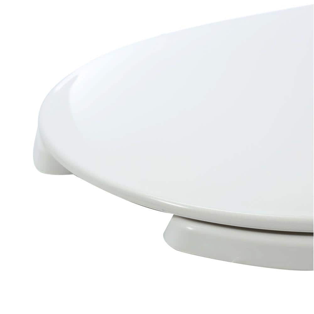 BEMIS Round Plastic Toilet Seat in White (3)