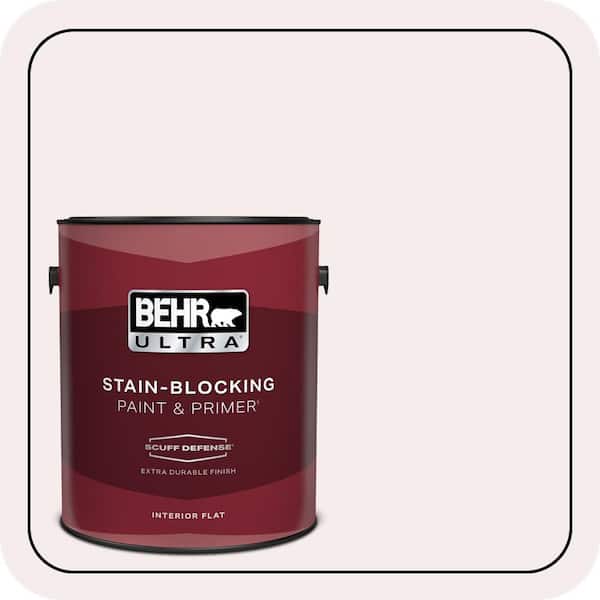 BEHR ULTRA 1 gal. #680E-1 First Blush Extra Durable Flat Interior Paint & Primer (2)