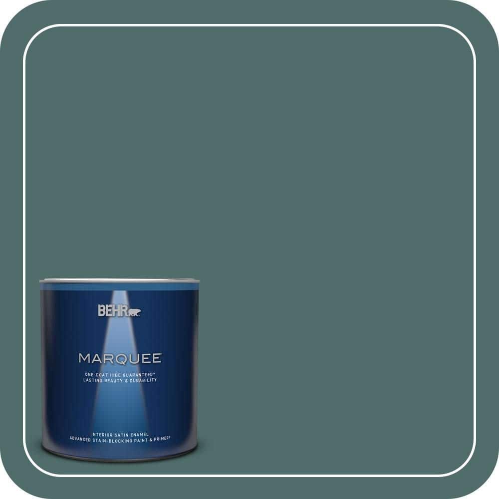 BEHR MARQUEE 1 qt. #PPU12-02 Sequoia Lake Satin Enamel Interior Paint & Primer (1)