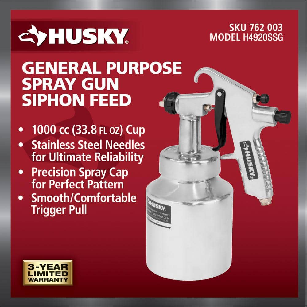Husky Siphon Feed General Purpose Spray Gun (2)